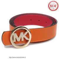 michael kors logo-medallion leer groot oranje accessoires Winkel Den Haag qylg2378